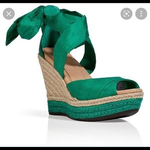 UGG silk wedges